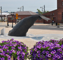 Whales Tail Fountain by Alan Cottrill
